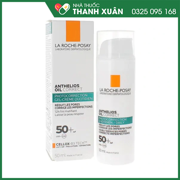 Kem Chống Nắng dạng gel La Roche Posay Anthelios Oil Correct 